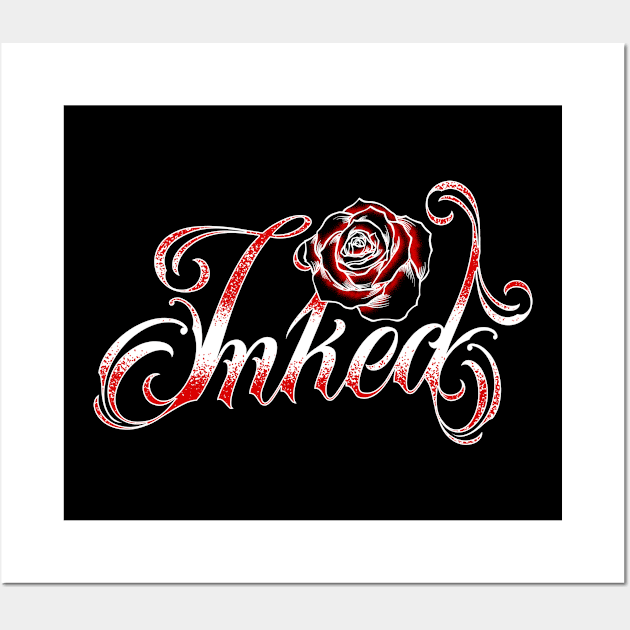 Inked Tattooed Tattoo Lovers & Tattoo Artists Wall Art by theperfectpresents